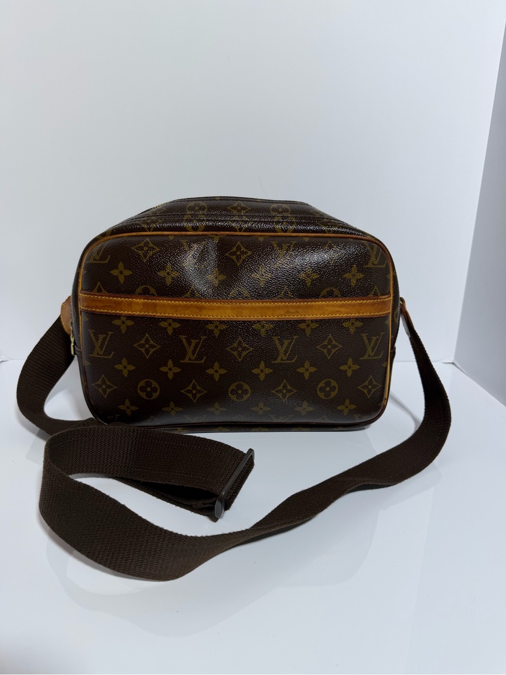 Louis Vuitton Reporter Monogram Canvas Crossbody Bag